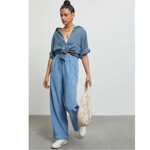 Urban Outfitters Pants - Urban Outfitters Blue Straight Leg Pants